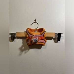 Pet Harness and Leash - Orange and Pink - size small - NEW